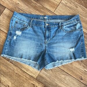Old Navy Semi Fitted Denim Shorts Woman Size 16